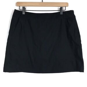 NIKE GOLF Skirt Skort Shorts Dri Fit Solid Black Tournament Pickleball Size 10